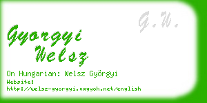 gyorgyi welsz business card